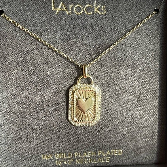 La Rocks Jewelry - Necklace,Gold Heart Pendant Necklace,
